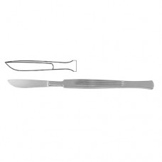 Dissecting Knife / Opreating Knife Bellied Blade - Fig. 3 Stainless Steel, 14 cm - 5 1/2"